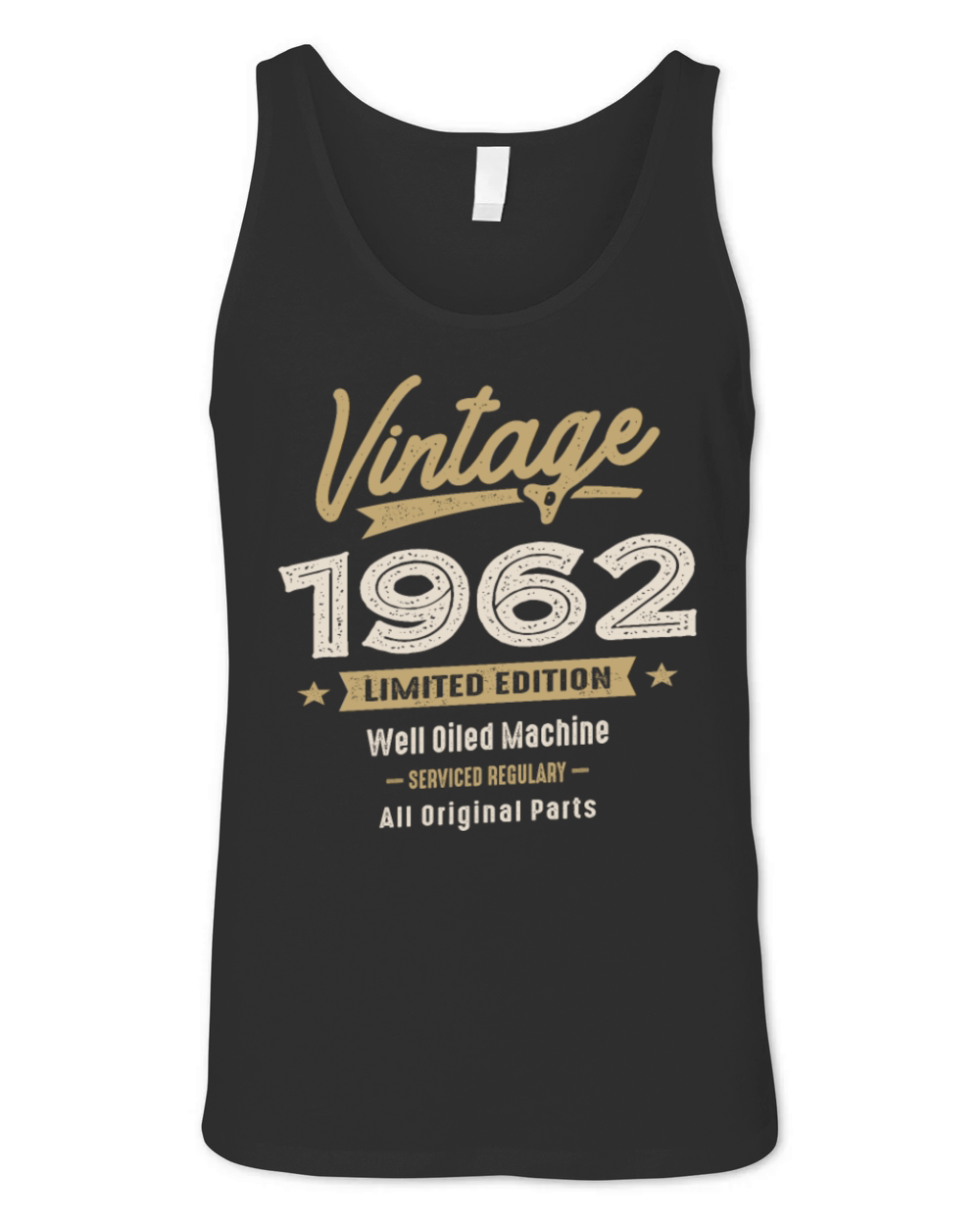Vintage Born in 1962 - 60th Birthday Retro Classic Unisex Jersey Tank