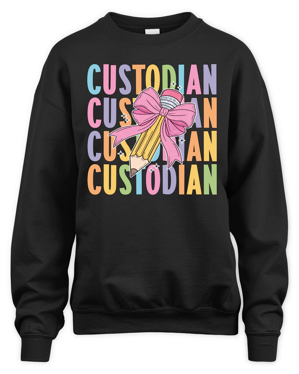 CUSTODIAN PENCIL Unisex Premium Crewneck Sweatshirt