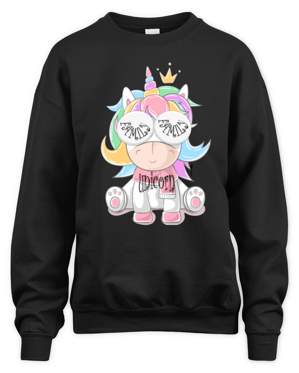 family unicorn shirt Unisex Premium Crewneck Sweatshirt