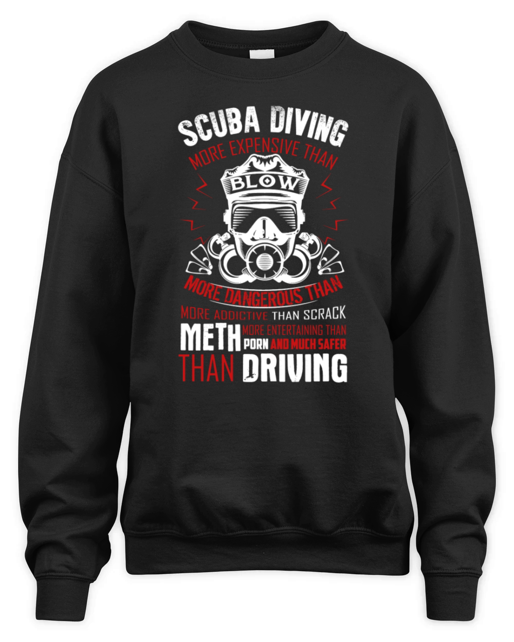 Scuba Diving Shirt Unisex Premium Crewneck Sweatshirt