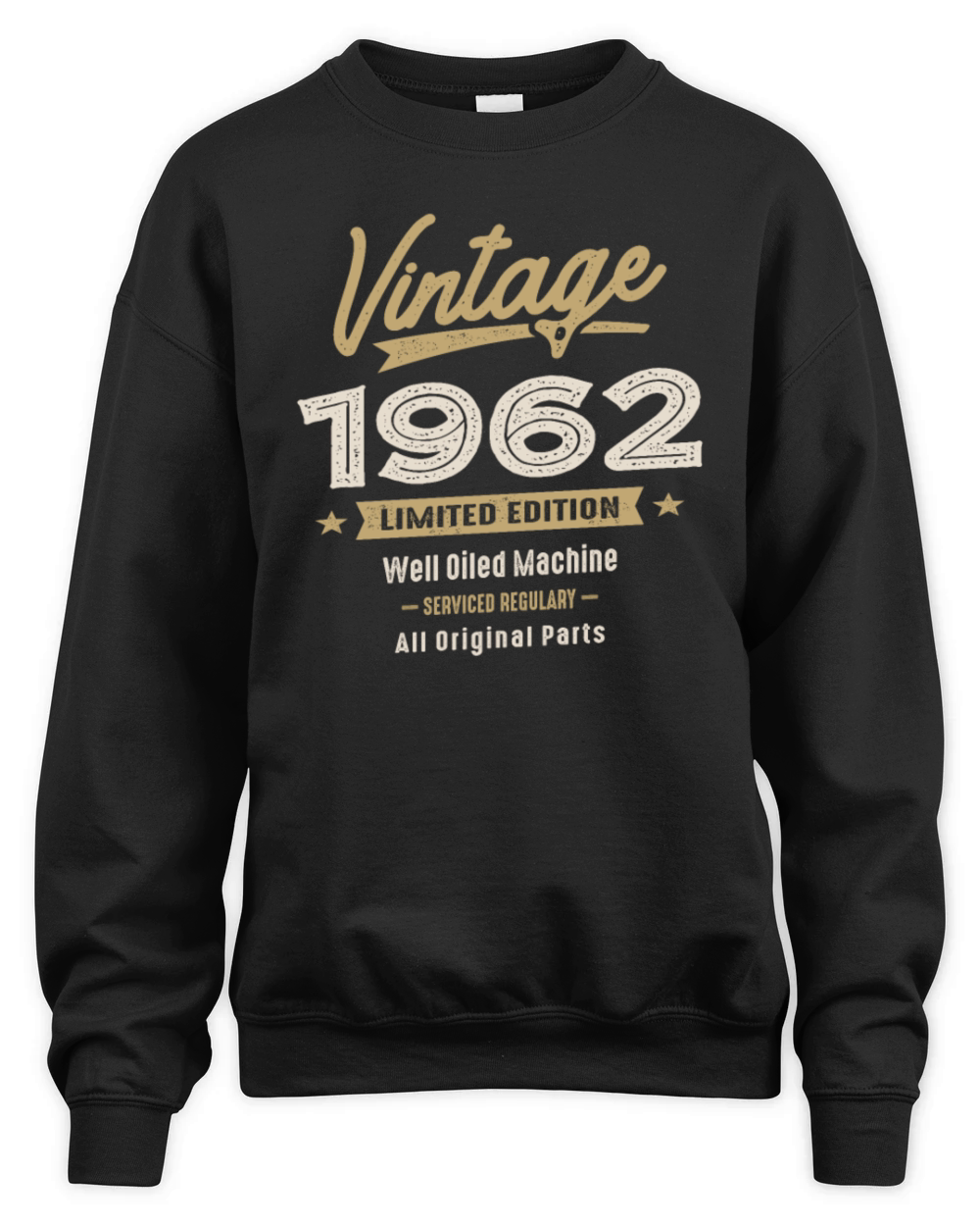 Vintage Born in 1962 - 60th Birthday Retro Classic Unisex Premium Crewneck Sweatshirt