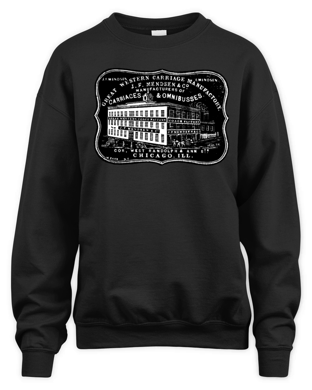 Vintage Carriage Manufacturer Unisex Premium Crewneck Sweatshirt