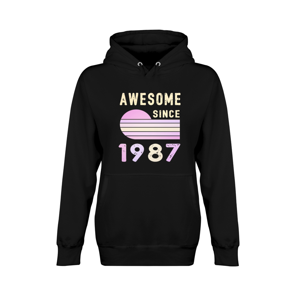 1987 Birthday Retro Vintage Gift original Unisex Premium Pullover Hoodie