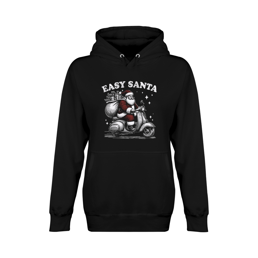 Easy Santa Riding Scooter D Color Unisex Premium Pullover Hoodie