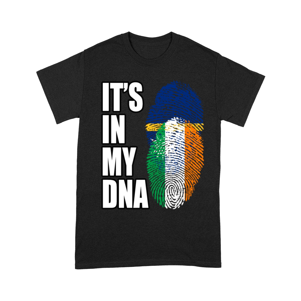 Irish And Nauruan Mix DNA Flag Heritage Unisex T-Shirt