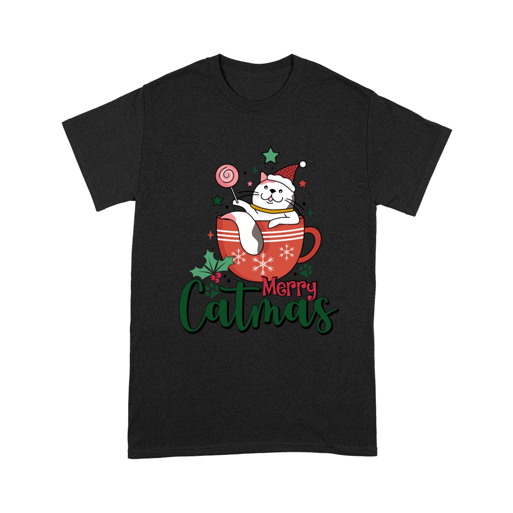 Merry Catmas Cute Christmas Cat Lover Unisex T-Shirt