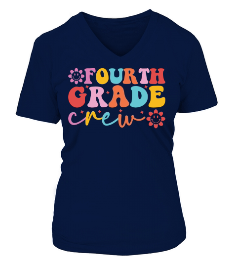 Fourth grade crew V-neck T-Shirt Woman