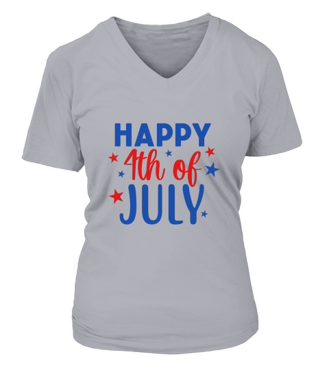 Happu 4th of july 7 02 V-neck T-Shirt Woman