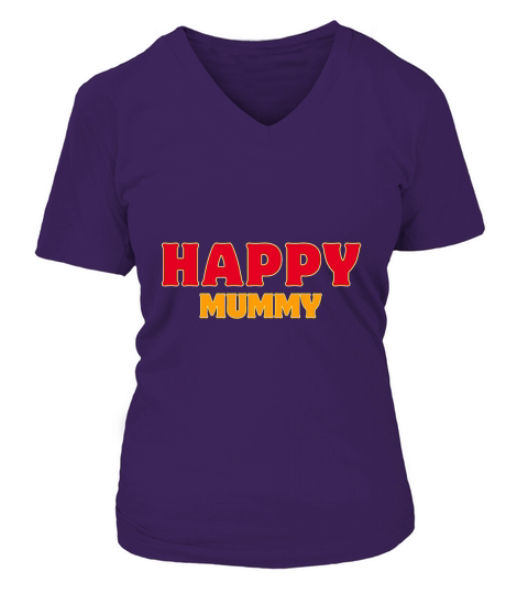 Happy mummy V-neck T-Shirt Woman