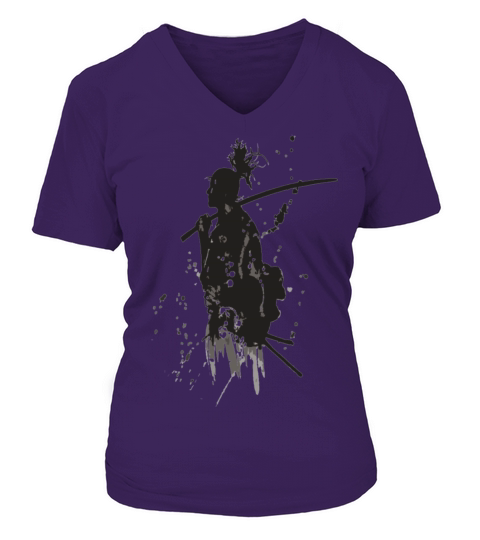 samurai V-neck T-Shirt Woman