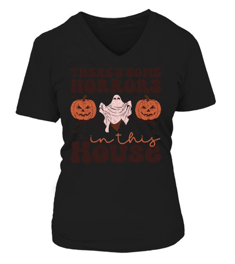 Theres Some Horrors In This House (3) V-neck T-Shirt Woman