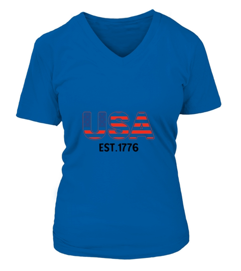 USA Est.1776 V-neck T-Shirt Woman