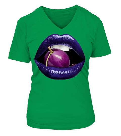 Womens Honey Glazed Lips PNG 10 V-neck T-Shirt Woman