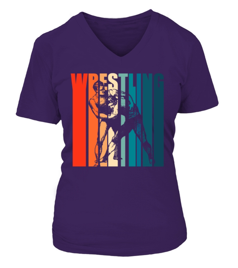 Wrestling Saying Motive for a Wrestler or Fighter V-neck T-Shirt Woman