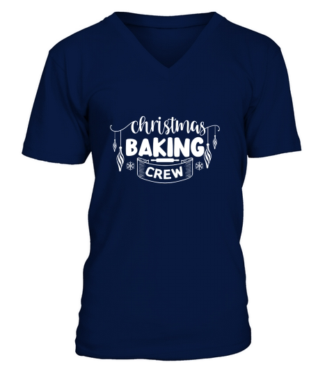 Christmas baking crew V-Neck T-shirt