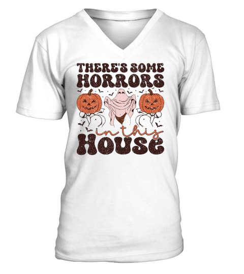 Theres Some Horrors In This House (3) V-Neck T-shirt