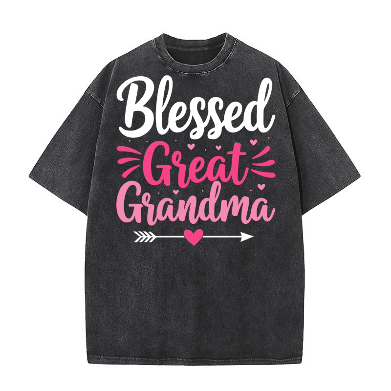 Blessed great grandma Washed T-Shirt