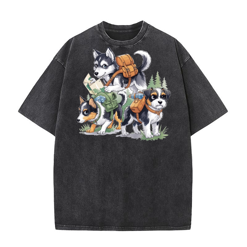 Dog Watercolor Bundle 10 Washed T-Shirt