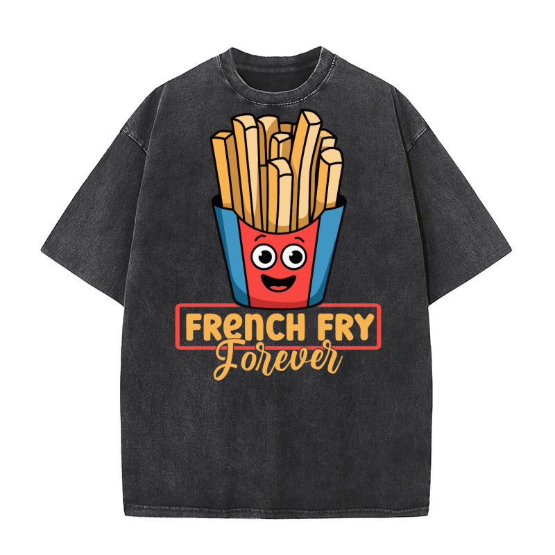 French Fry Forever Graphics Washed T-Shirt