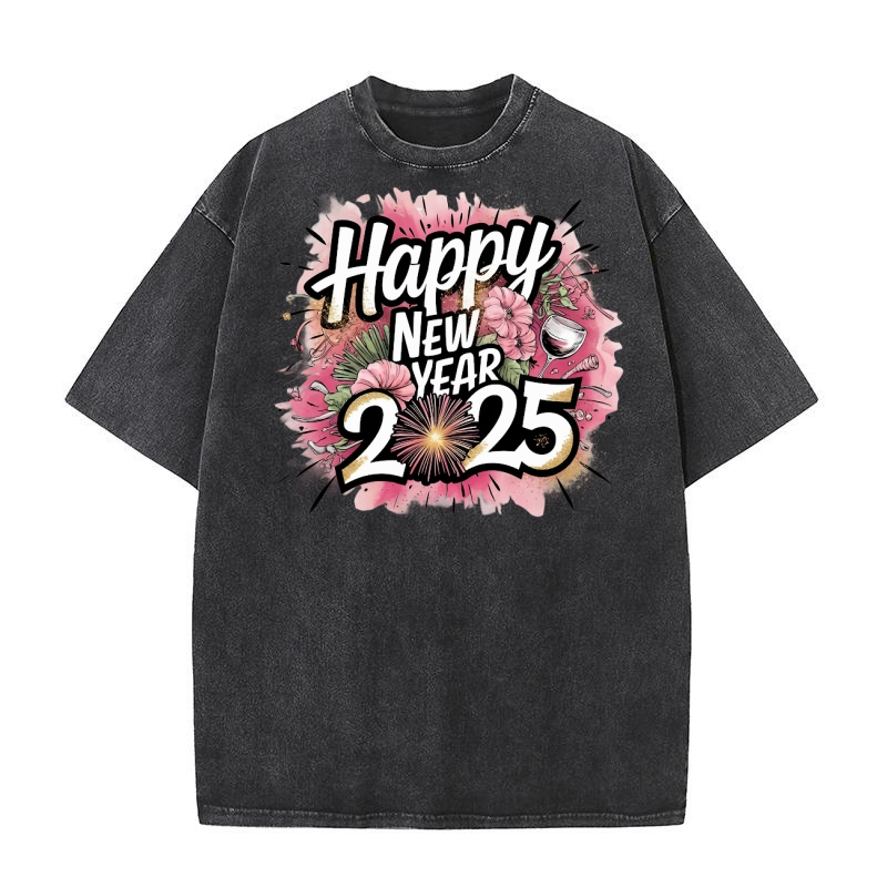 Happy new year 5 Washed T-Shirt