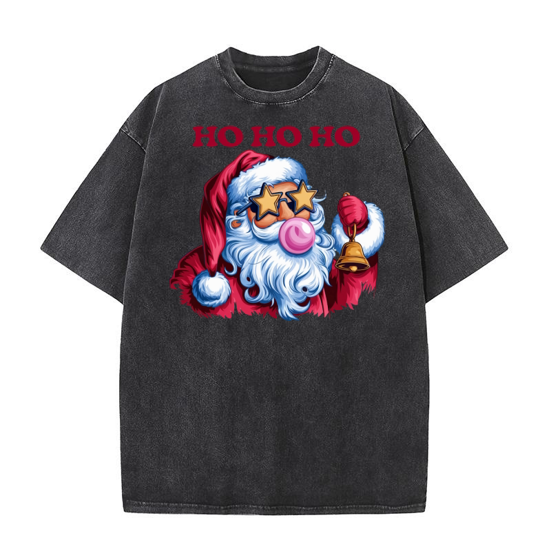 HO HO HO Christmas 9 Washed T-Shirt