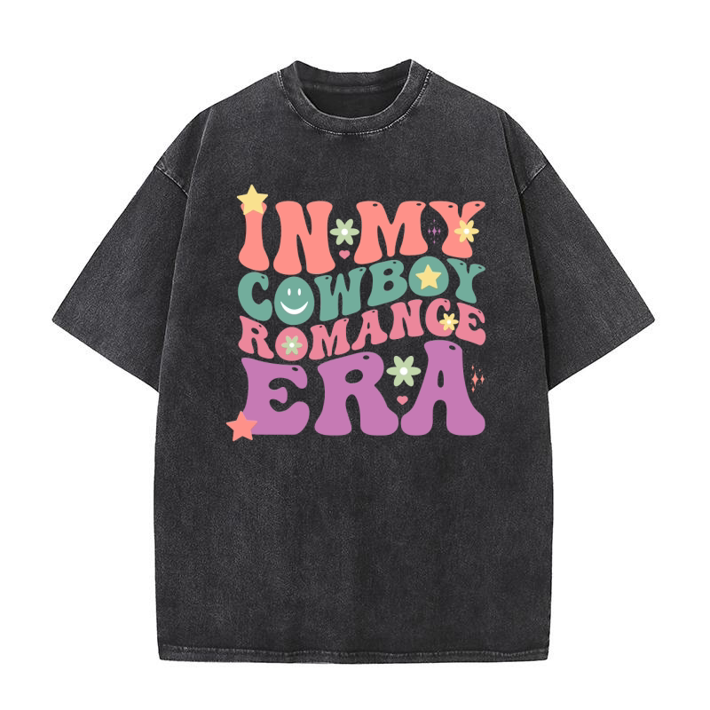 In My Cowboy Romance Era 3 Washed T-Shirt