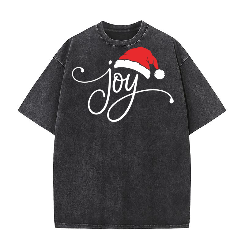 Joy Christmas Washed T-Shirt