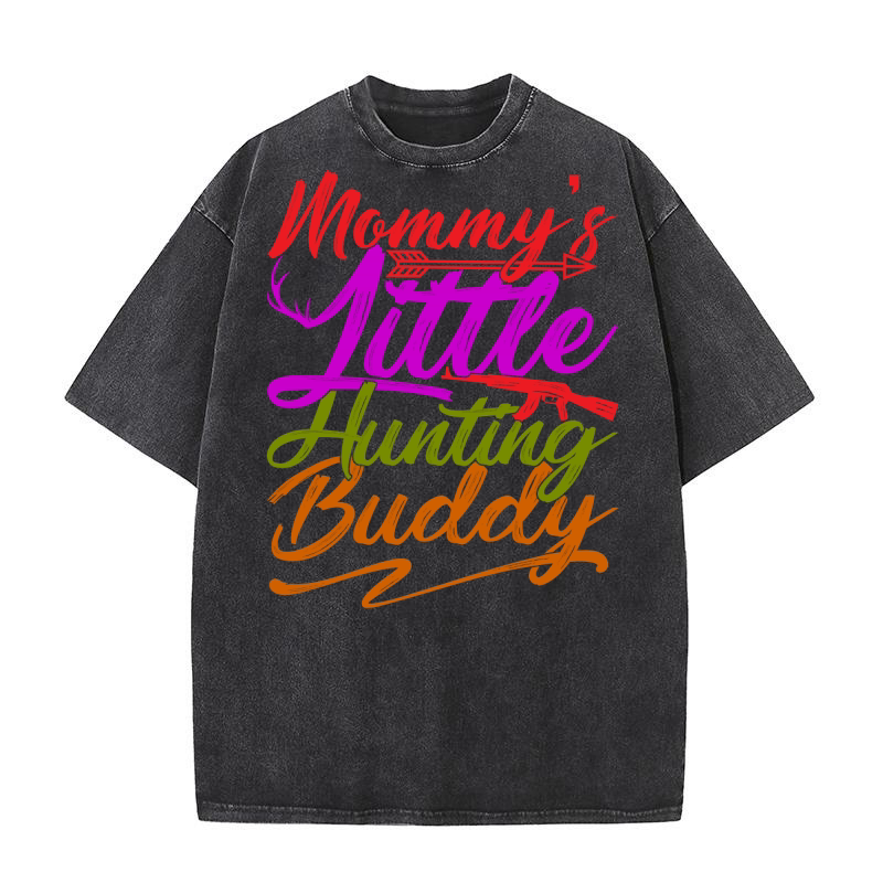 Mommys Little Hunting Buddy Washed T-Shirt