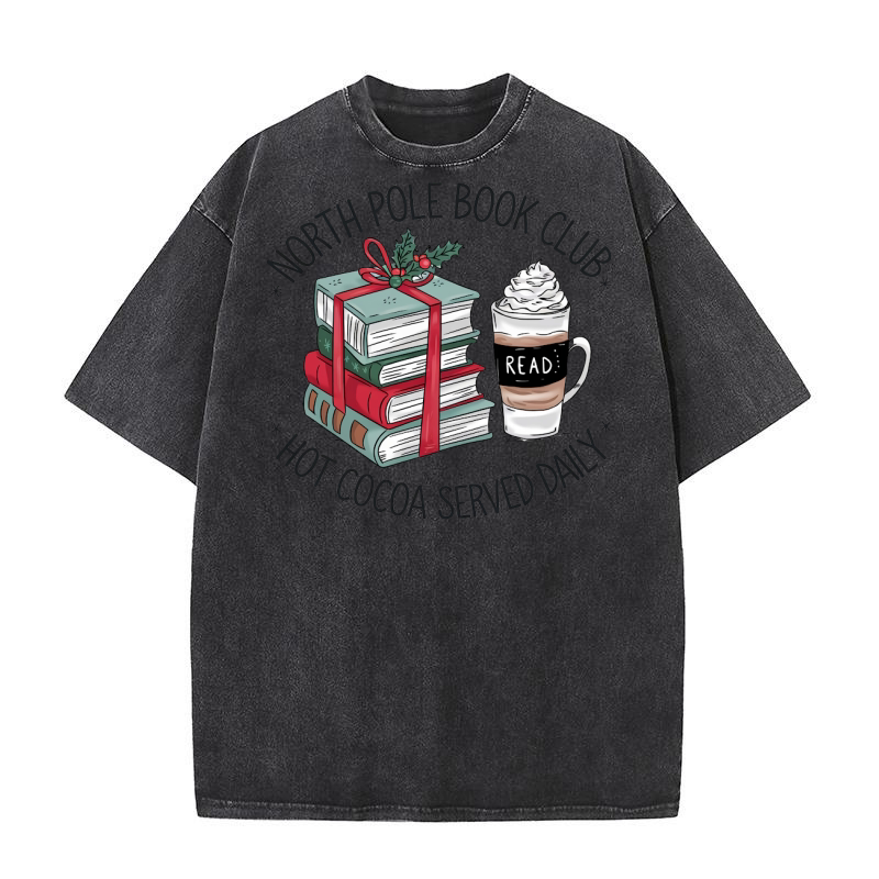 North Pole Book Club Washed T-Shirt