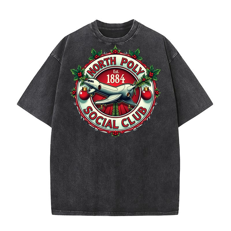 North Poly Est. 1884 Social Club Washed T-Shirt