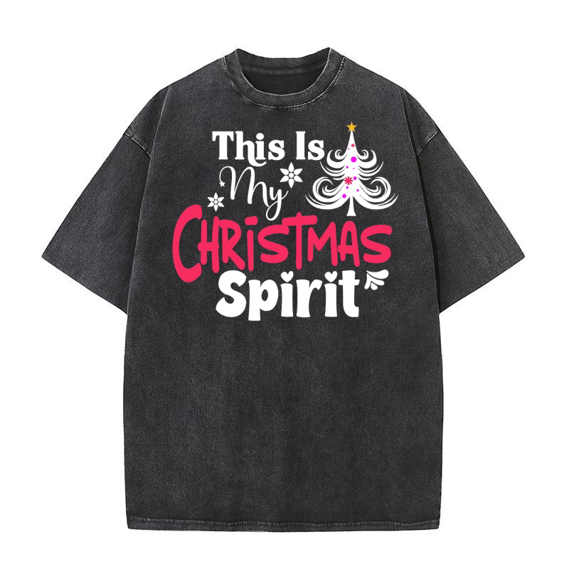 This Is My Christmas Spirit  02 Washed T-Shirt