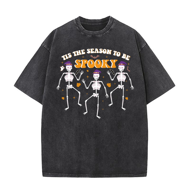 Tis The Season To Be Spooky Washed T-Shirt