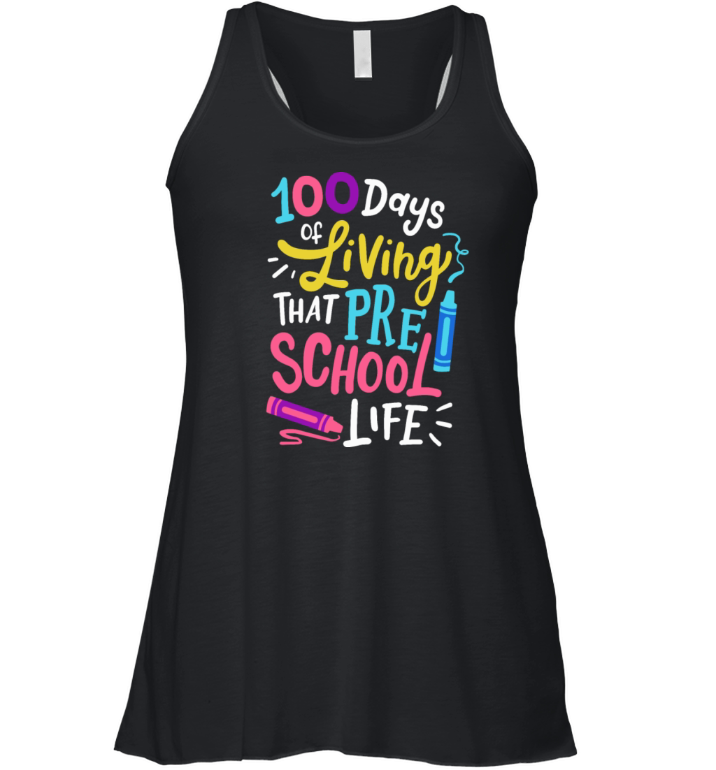 100 Days of School Preschool Women's Flowy Tank Top