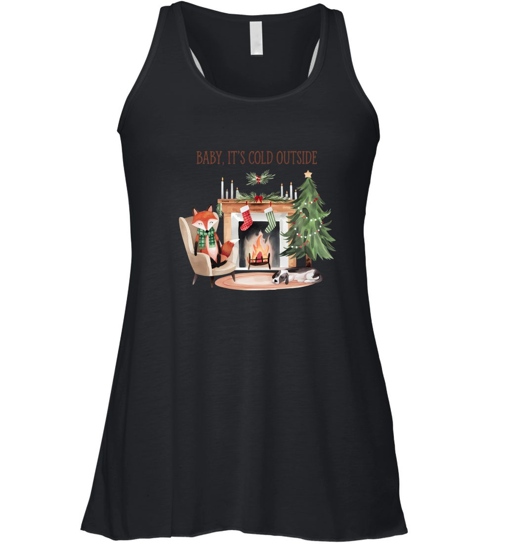 Baby Its Cold Outside Vintage Women's Flowy Tank Top