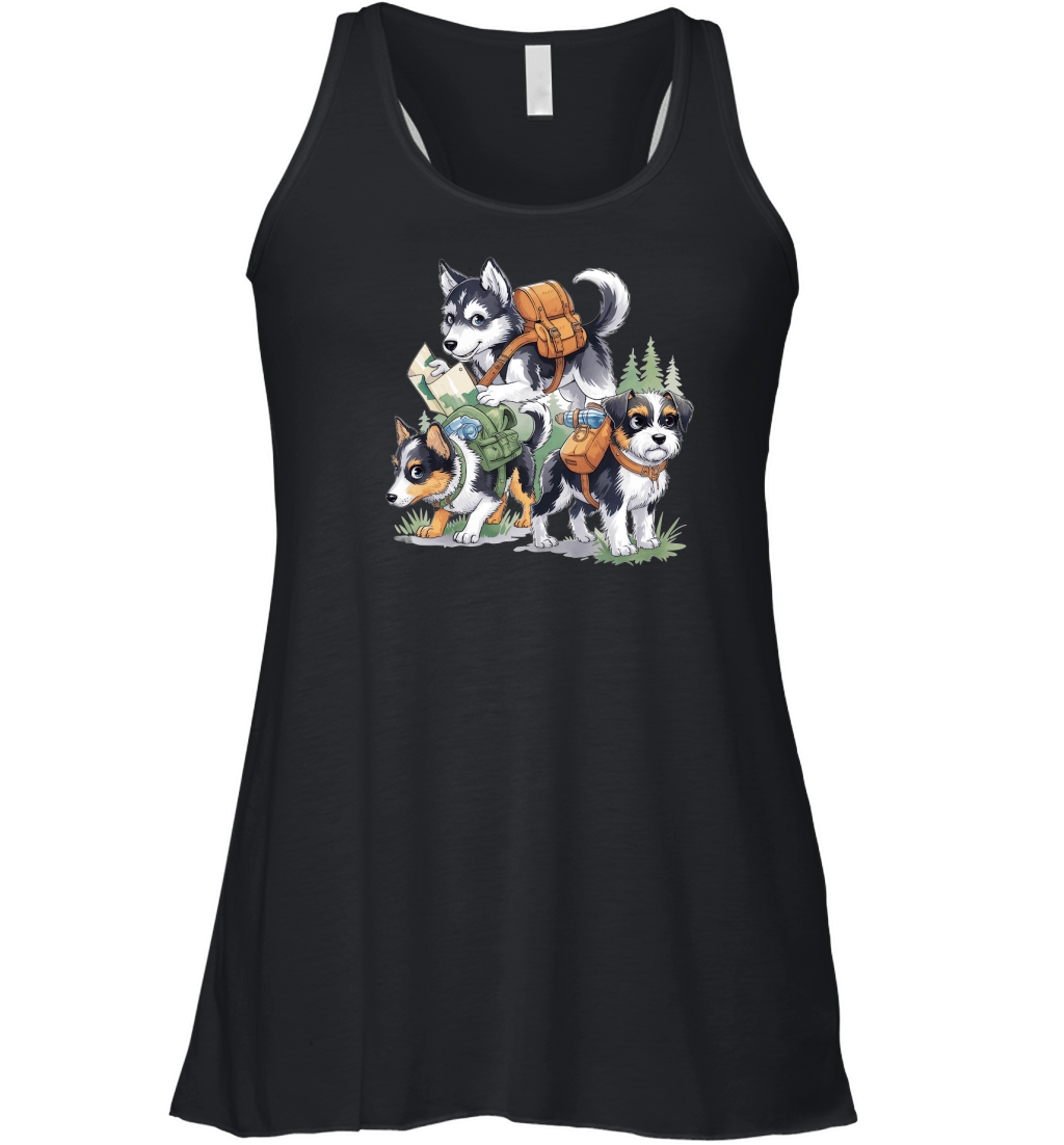 Dog Watercolor Bundle 10 Women's Flowy Tank Top