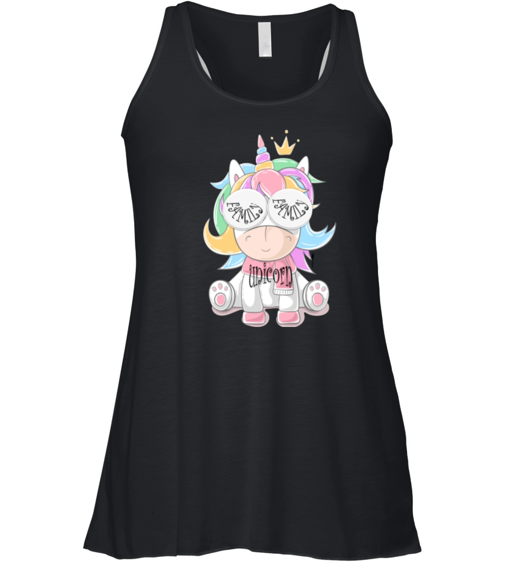 family unicorn shirt Women's Flowy Tank Top