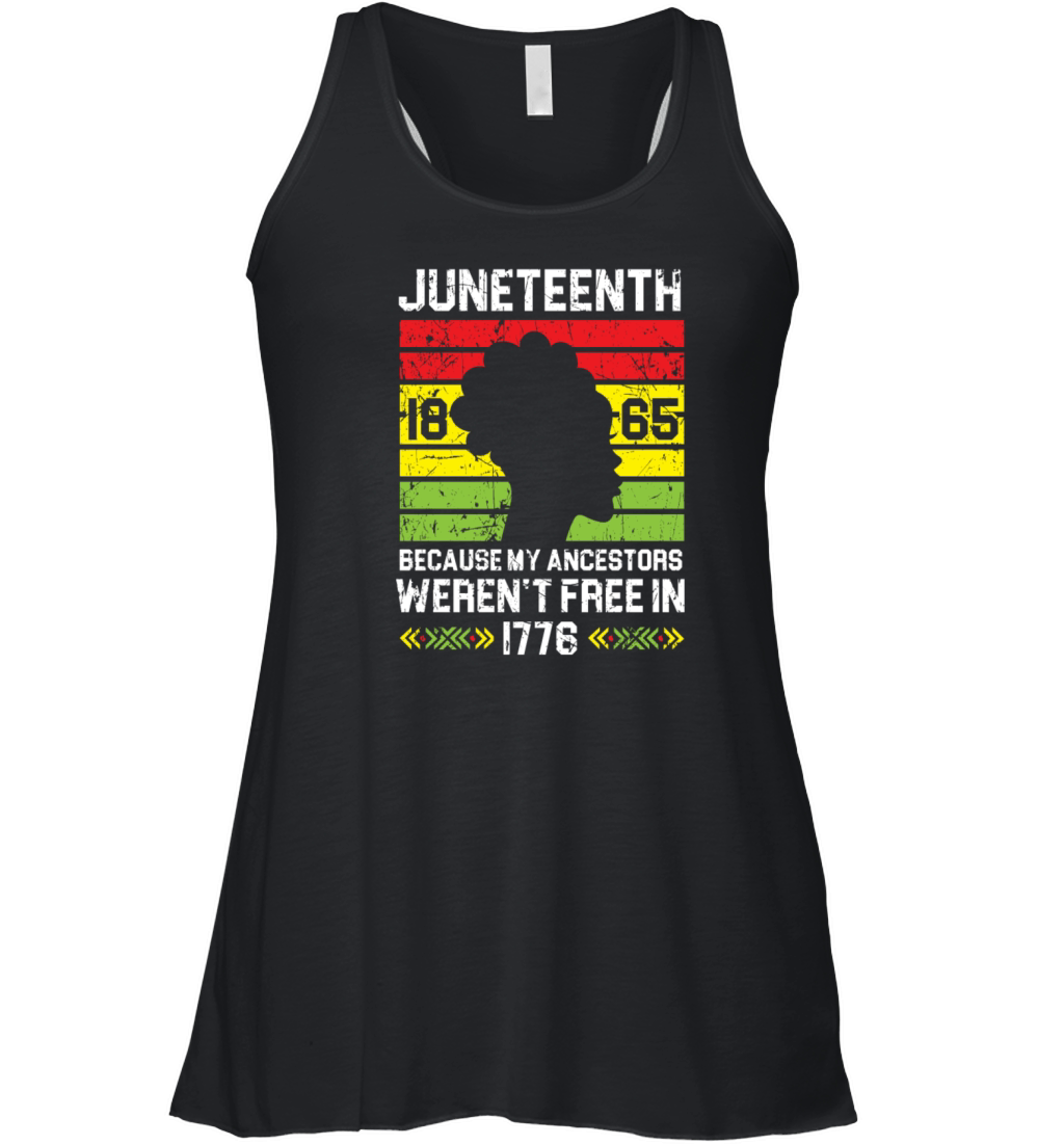 Juneteenth 1865 African American Black Pride Women's Flowy Tank Top