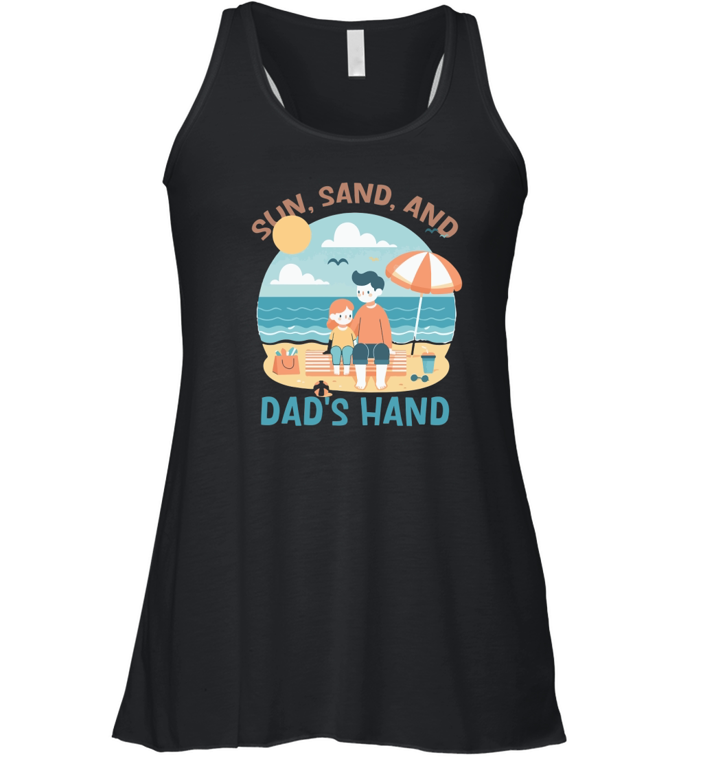 Sun Sand and Dads Hand Women's Flowy Tank Top
