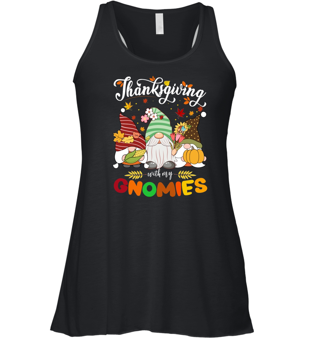 thanksgiving with my gnomies Women's Flowy Tank Top