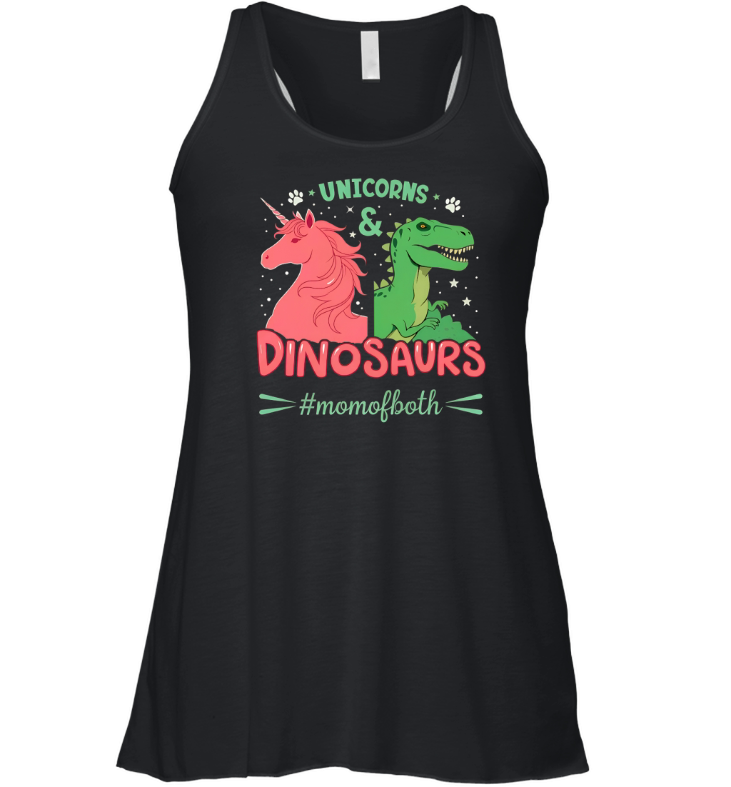 Unicorns And Dinosaurs #momofboth Women's Flowy Tank Top