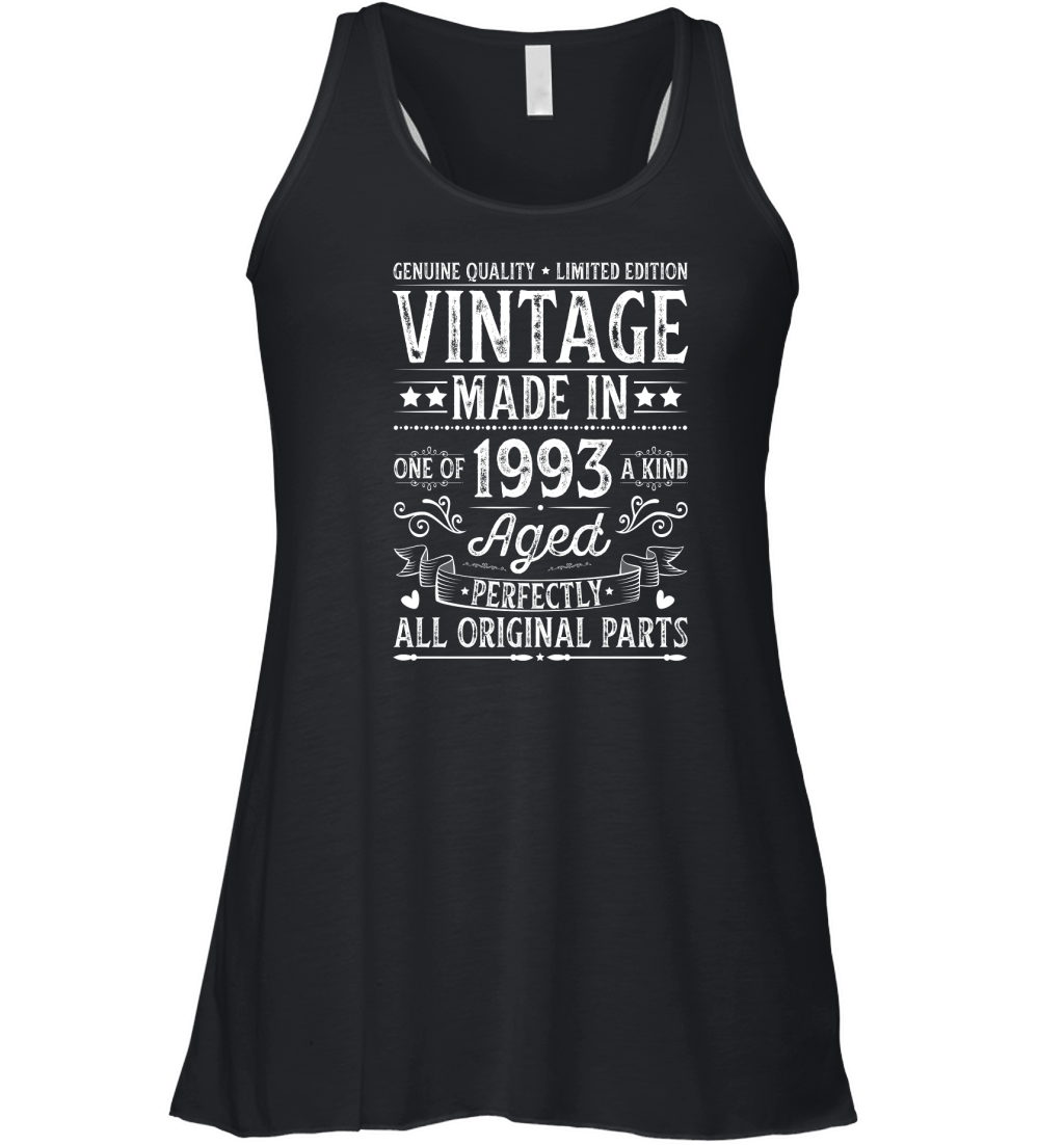 Vintage Made In 1993 Birthday Women's Flowy Tank Top