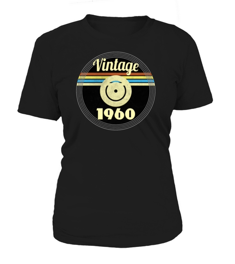 60th Birthday Gift Idea Vinyl 1960 Vintage Look Women's T-Shirt