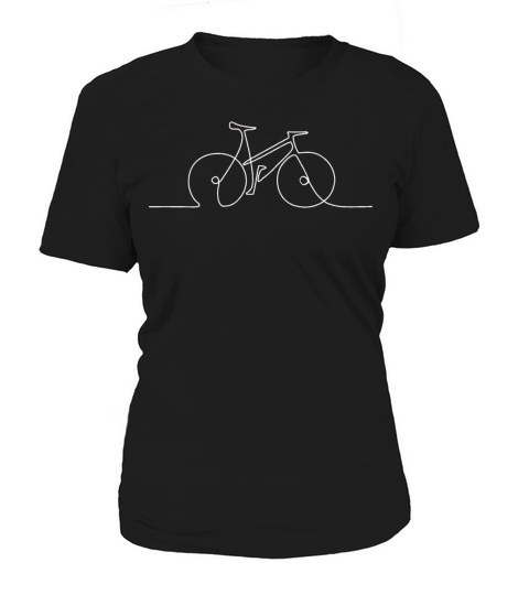 bicycle bike cycle single line minimalistic art Women's T-Shirt