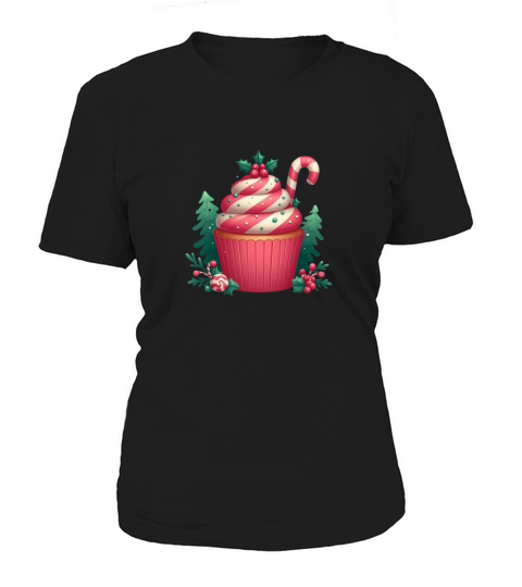 Christmas Cupcake Clipart (3) Women's T-Shirt