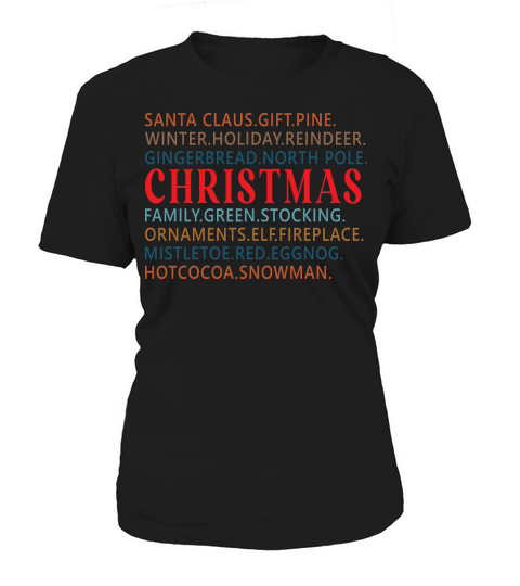 Christmas Words 6 Women's T-Shirt