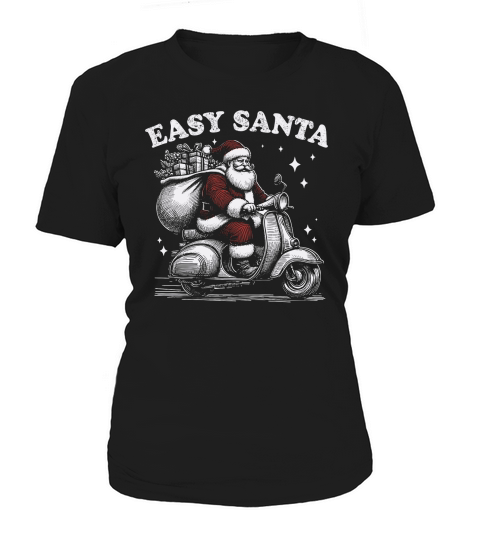 Easy Santa Riding Scooter D Color Women's T-Shirt