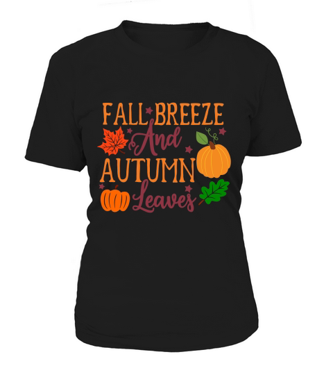 Fall Breeze And Autumn Leaves Women's T-Shirt