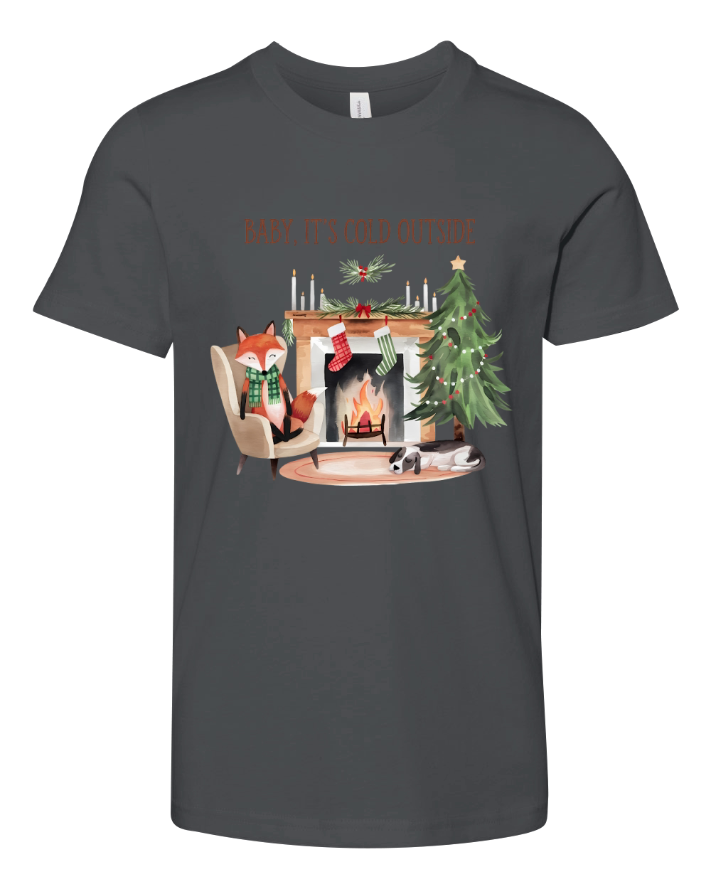 Baby Its Cold Outside Vintage Youth Unisex Jersey Tee