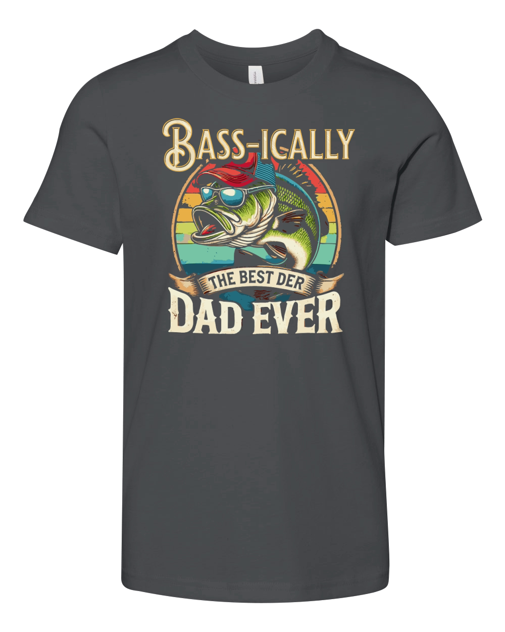 Bassically Best Dad Ever Youth Unisex Jersey Tee