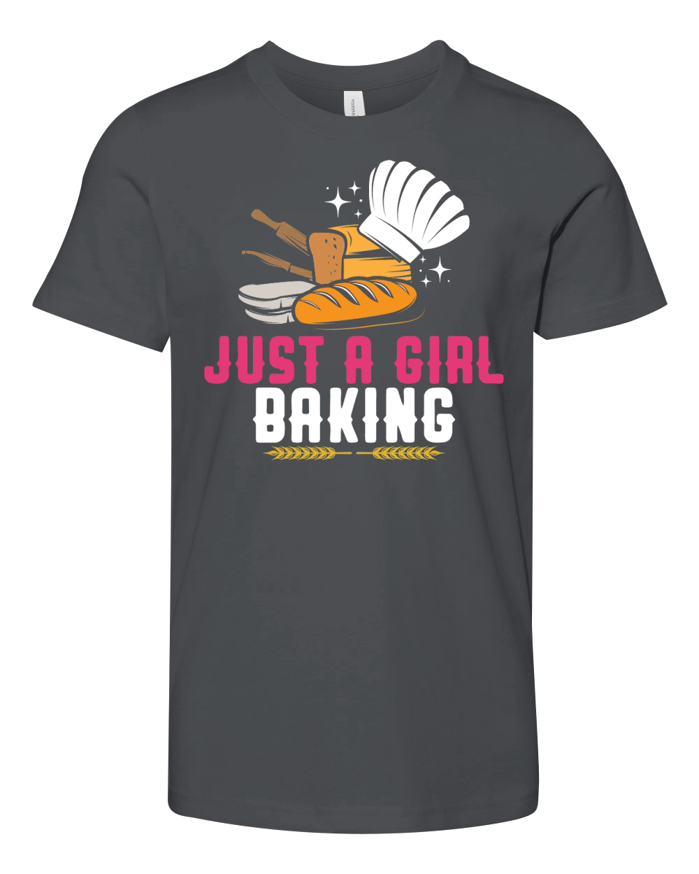 Just a Girl Baking Youth Unisex Jersey Tee